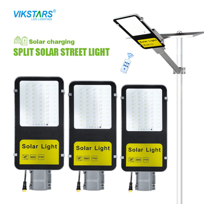 300w 400w 500w Güneş enerjisiyle çalışan sokak lambaları Popüler Bölünmüş IP65 Yol / Bahçe için