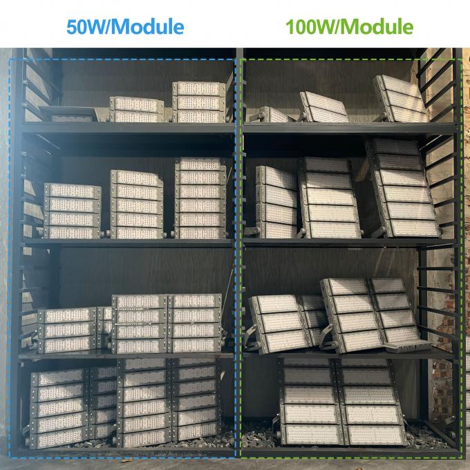 100w-1200w Spor Stadyumları için LED Fırtına Işığı Golf Sahası Tünel Fırtına Işığı 0