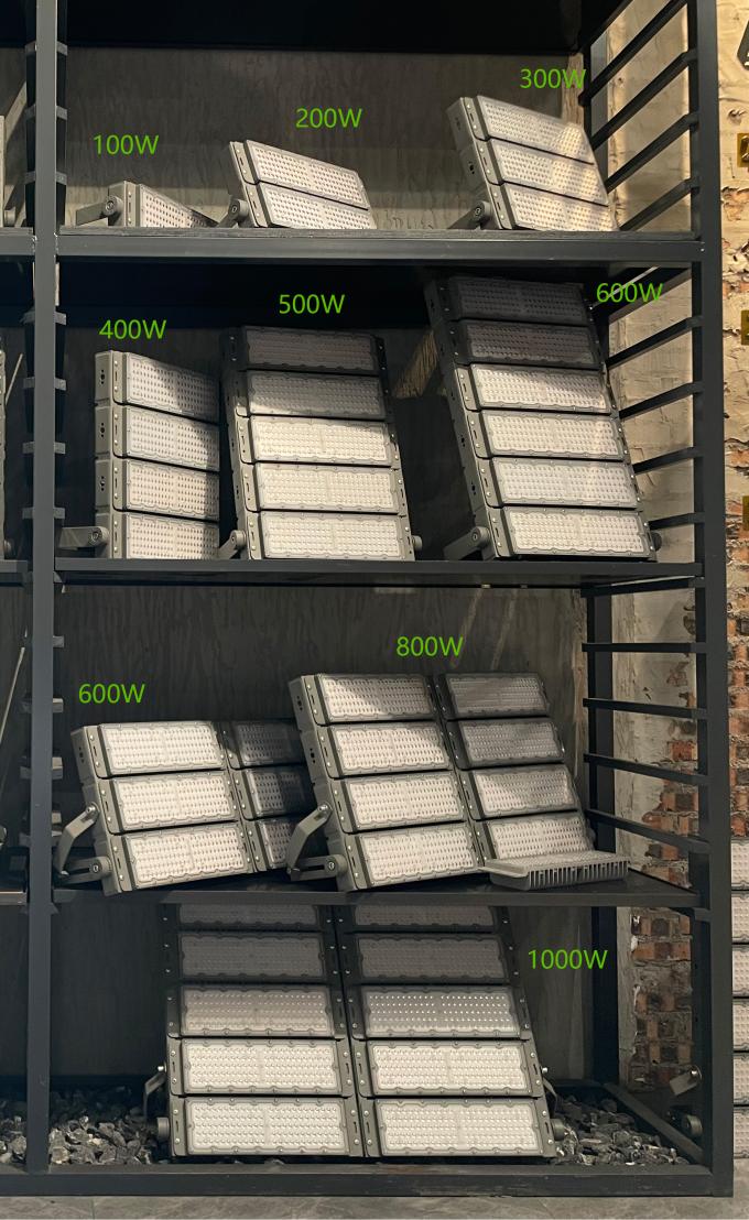 100w-1200w Spor Stadyumları için LED Fırtına Işığı Golf Sahası Tünel Fırtına Işığı 8