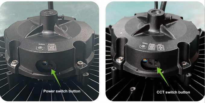 170lm/w Yüksek Lumen UFO Yüksek Bay Işıkları 3CCT Desteği Hareket Sensörü Depo Endüstriyel Lambalar 1
