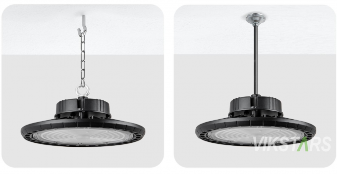 En ucuz Fiyat UFO Yüksek Körfez Işıkları 100W 150W 200W Depo Atölyesi Fabrikası İçin 12