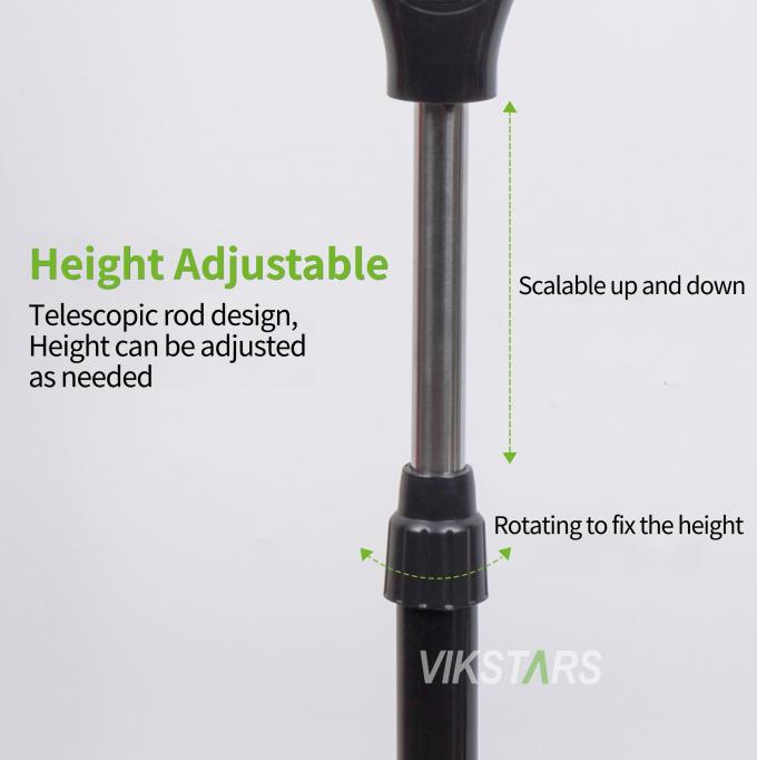 Sıcak Satış 5 bıçaklı 16 inç şarj edilebilir güneş durma fanı LED ışığı ile panel ve batarya stand taban güneş fanı 14