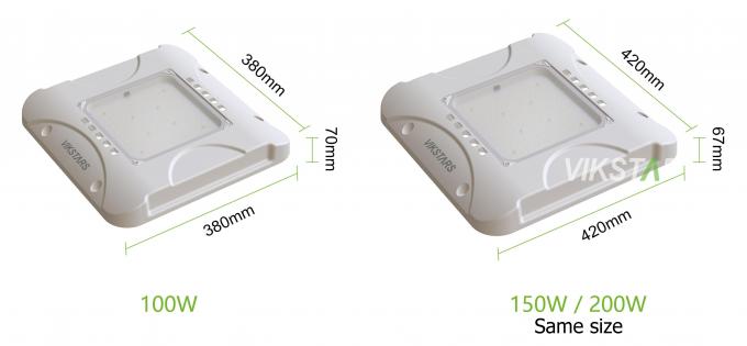 Yüksek Kalite 135lm/w 100W 150W 200W LED benzin istasyonu lambaları destek SKD lamba seti benzin istasyonları için kanopı lambaları 4