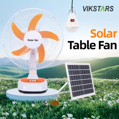 satın al Kamp İçin Acil Durum Güneş Enerjili Masa Vantilatörü 16 İnç Enerji Tasarruflu Ampullü çevrimiçi üretim