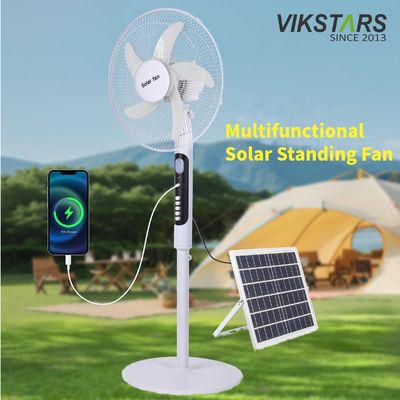 satın al Açık Hava Camping Balıkçılığı için Işık Enerji tasarrufu ile 16 inçlik Solar Standing Fan çevrimiçi üretim