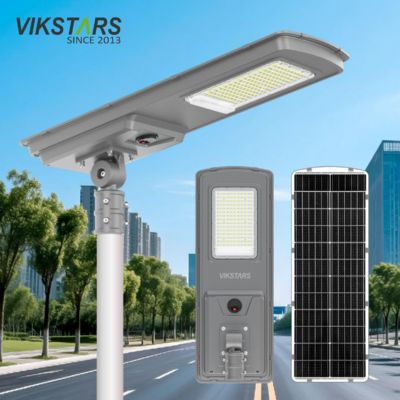 satın al 2025 En Yeni Hepsi Bir Arada Güneş Enerjili Sokak Lambaları Dış Mekan 300w 400w 500w Yol Lambası Işık Sensörü Hareket Sensörlü Güneş Lambası çevrimiçi üretim