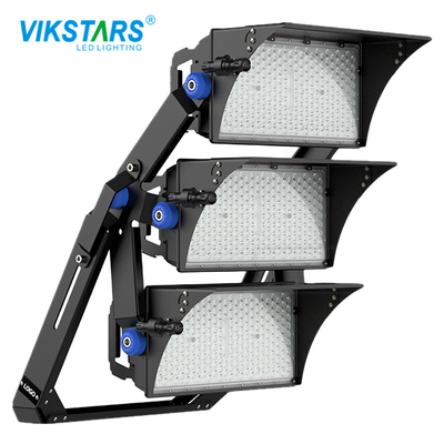 Siyah 1500 Watt Dış Mekan LED Spor Aydınlatma Brimli Futbol Stadyumu Işıkları