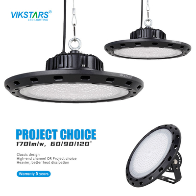 50w UFO High Bay Light Depo için 150lm/W 3000 4000 5000k Ip65 Su geçirmez