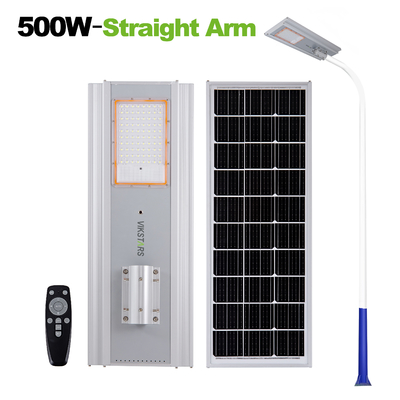 IP66 500W 700W Ana Sokak Yolu için Entegre Güneş Sokak Lambası Uzaktan Kumanda Alüminyum Güneş Sokak Lampu