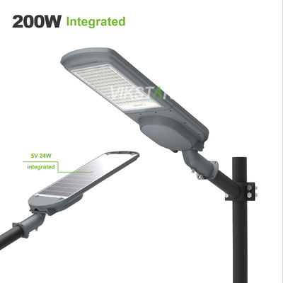 Yüksek Güçlü Hepsi Bir 200W 300W 400W 500W Ek Güneş Paneli ile Güneş Sokak Işıkları
