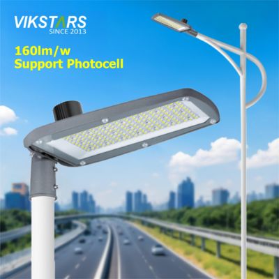 160lm/w Yüksek Parlaklık En Yeni LED Sokak Lambaları 100w 150w 200w Harici Sürücü Fotokontrol ile Ana Cadde İçin
